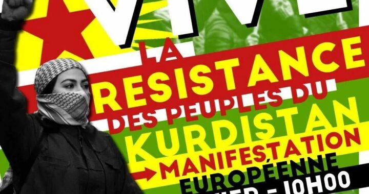 Appel à manifestation de l'UCL pour le 6 janvier 2024 à Paris pour la résistance des peuples du Kurdistan