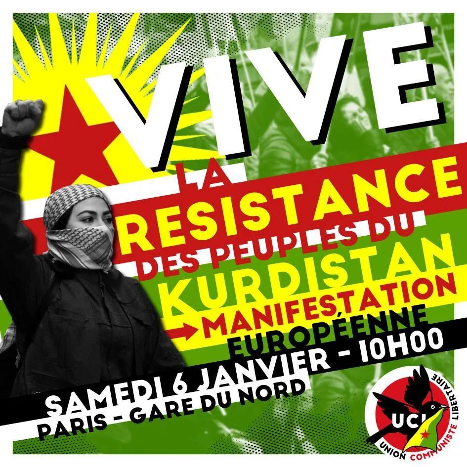 Manifestation européenne en soutien à la résistance des peuples du Kurdistan